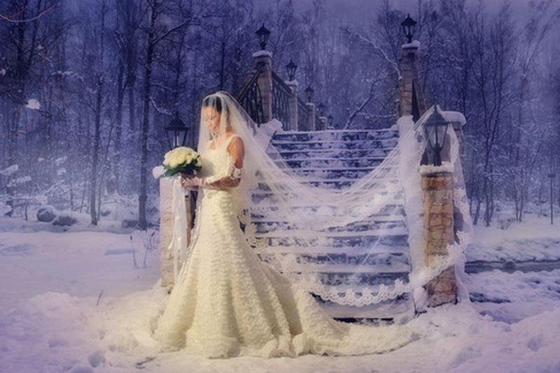Зимняя свадьба, варианты оформления